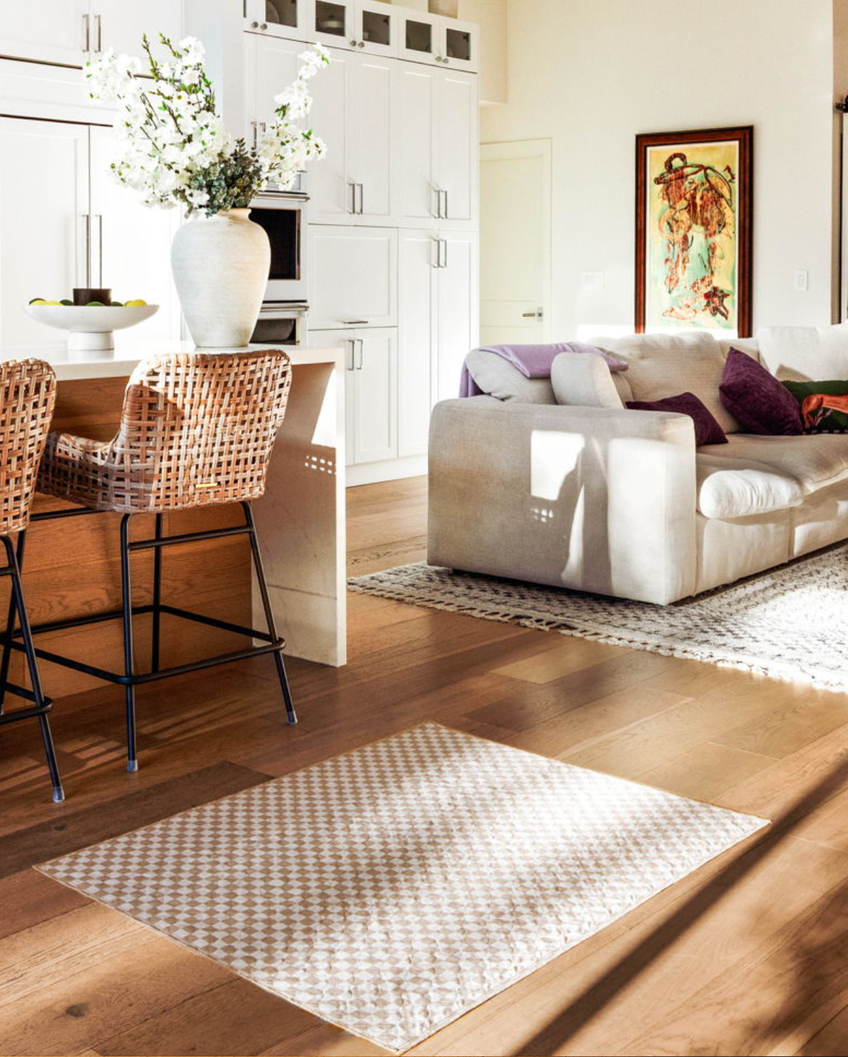 Taupe Checkers